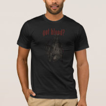Got Blood? hanging bat tee