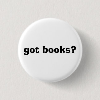 got books? 3 cm round badge