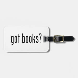 got books? luggage tag