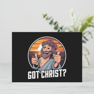 Got Buddy a Christ Christmas Jesus Religious  Holiday Card