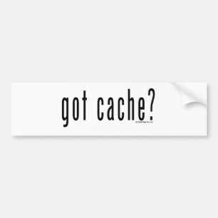 got cache? bumper sticker