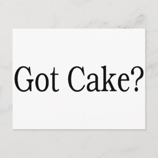 Got Cake Postcard