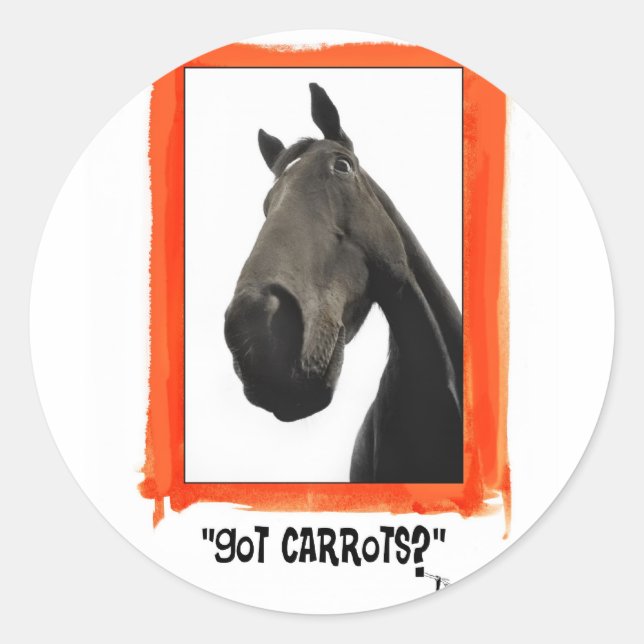Got Carrots Classic Round Sticker (Front)
