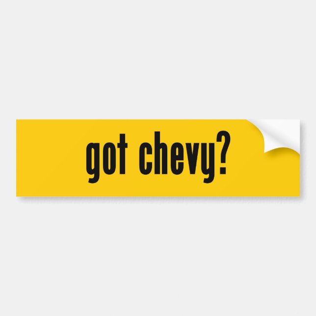 got chevy? bumper sticker (Front)