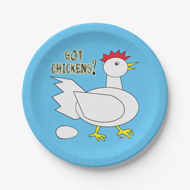 Got Chickens? Paper Plate (Front)