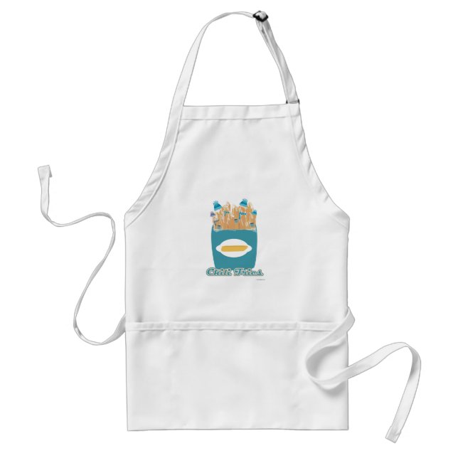Got Chilli Fries Silly Food Cartoon Standard Apron (Front)