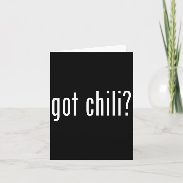 Got Chilli Funny Bbq Cook Off  Card (Front)