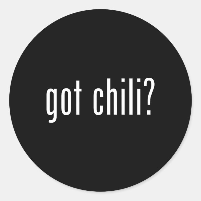 Got Chilli Funny Bbq Cook Off  Classic Round Sticker (Front)