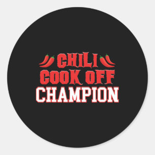 Got Chilli Funny Bbq Cook Off  Classic Round Sticker
