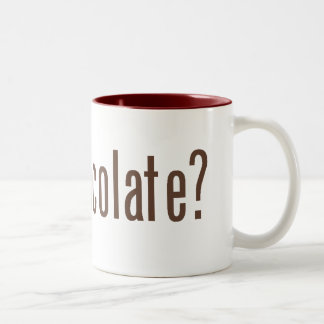 got chocolate? Two-Tone coffee mug