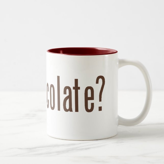 got chocolate? Two-Tone coffee mug (Right)