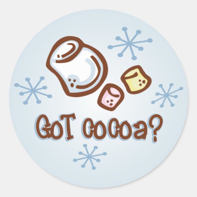 Got Cocoa Classic Round Sticker (Front)