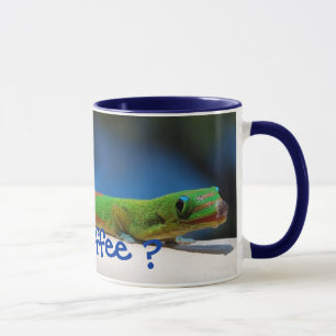 Got coffee? Gecko mug