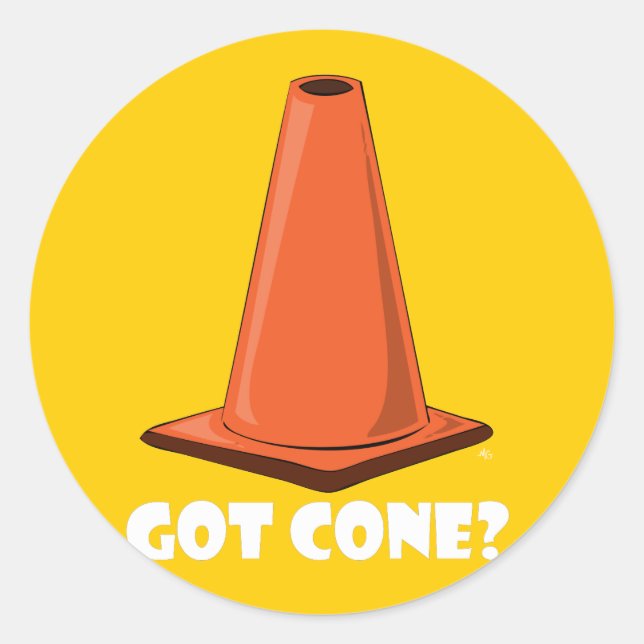 GOT CONE 1t Classic Round Sticker (Front)