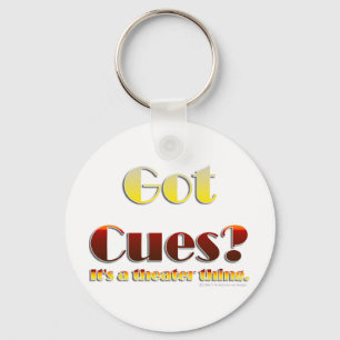 Got Cues? (Text Only) Key Ring