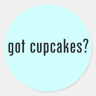 got cupcakes? classic round sticker
