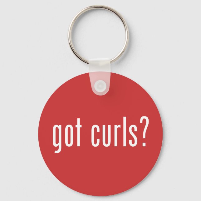 Got Curls? Key Ring (Front)