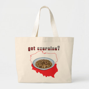 Got Czarnina Polish Map Large Tote Bag