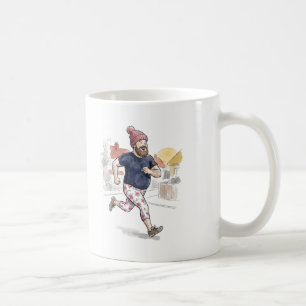 Got Dressed in the Dark Funny Runner Husband Coffee Mug