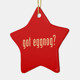 got eggnog? ceramic tree decoration