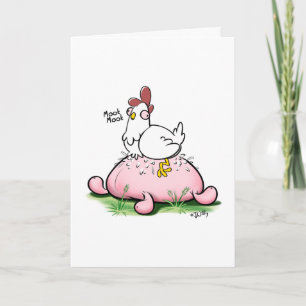 GOT EGGNOG? (matte) by Jeff Willis Art Holiday Card