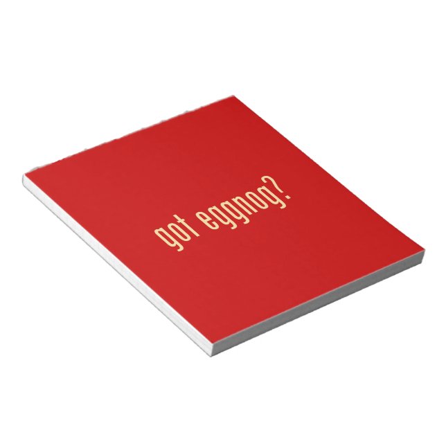 got eggnog? notepad (Angled)
