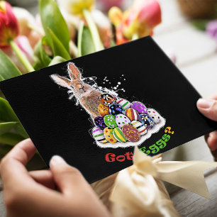 Got Eggs? Funny Easter Bunny Eggs Postcard