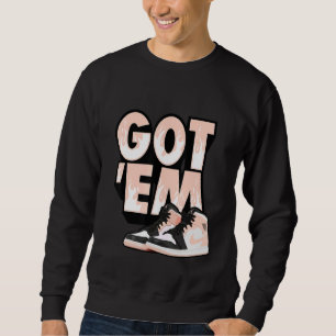 Got Em Sneaker Match 1 Mid Arctic Crimson Tint Ora Sweatshirt