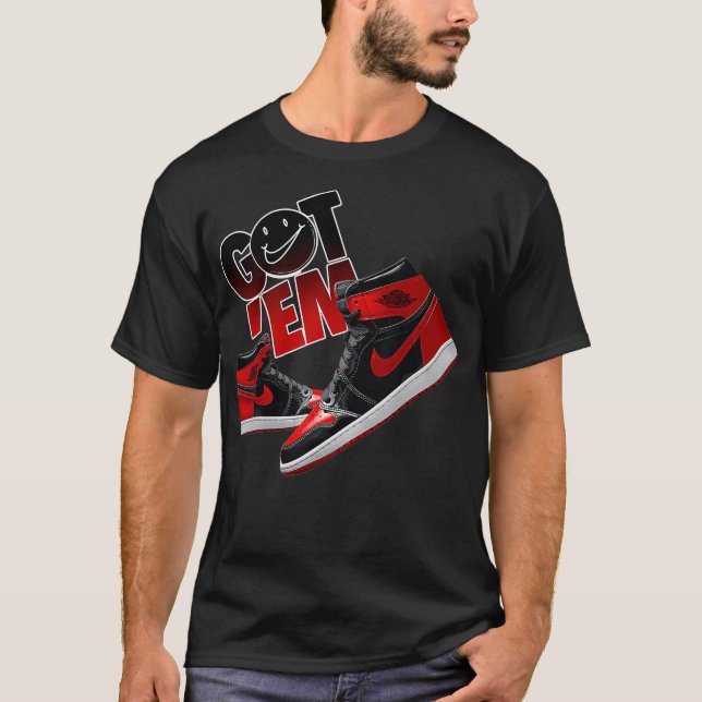 Got Em Sneaker Matching Tees 1 High OG Patent Bred (Front)