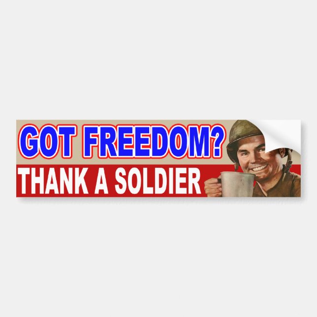 Got Freedom? Bumper Sticker (Front)