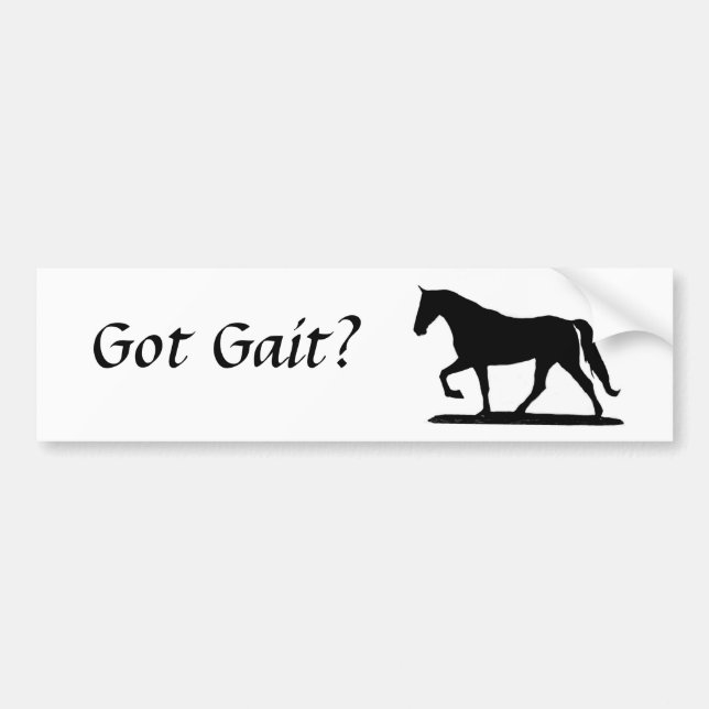 Got Gait? Bumper sticker (Front)