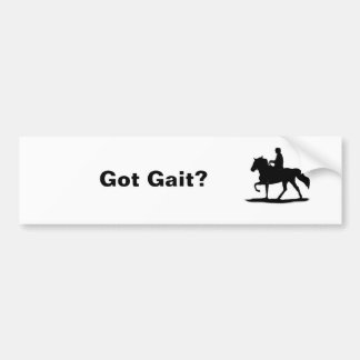 Got Gait? Gaited Horse Bumper Sticker