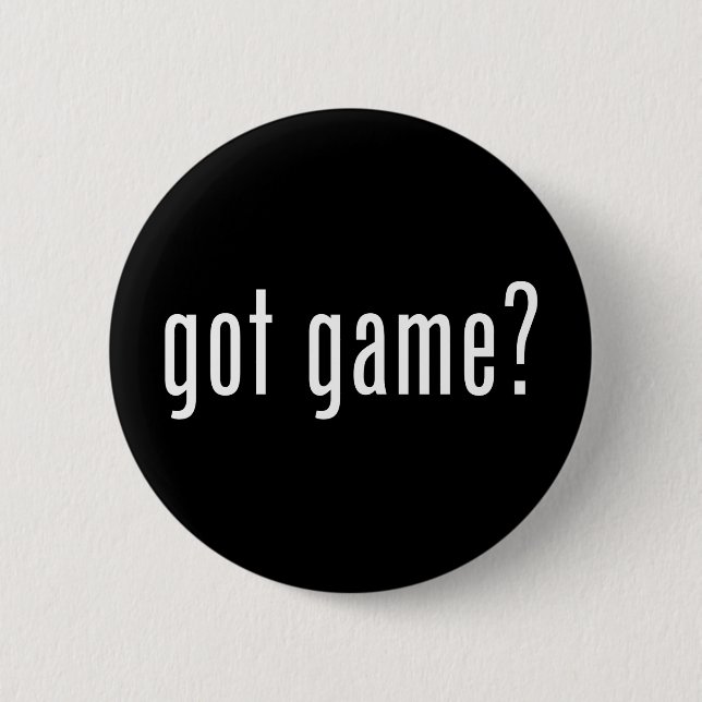 got game? 6 cm round badge (Front)