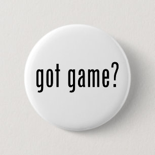 got game? 6 cm round badge