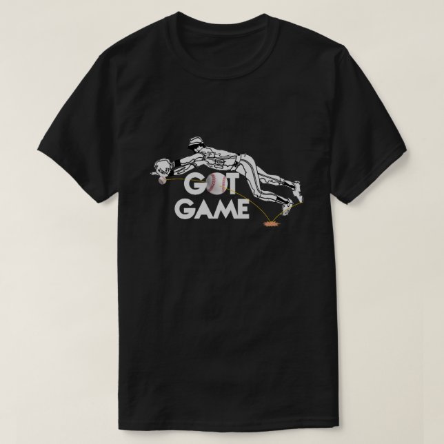 Got Game Baseball T-Shirt (Design Front)