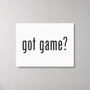 got game? canvas print