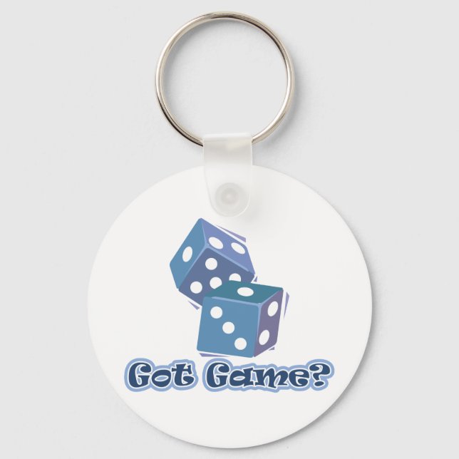 Got Game? dice Key Ring (Front)