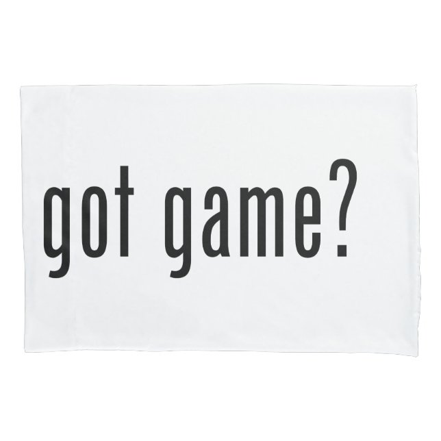got game? pillowcase (Front)