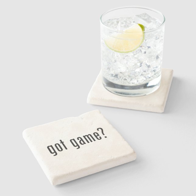 got game? stone coaster (Side)