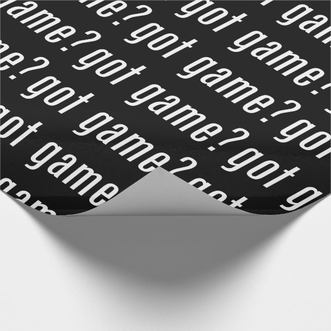got game? wrapping paper (Corner)