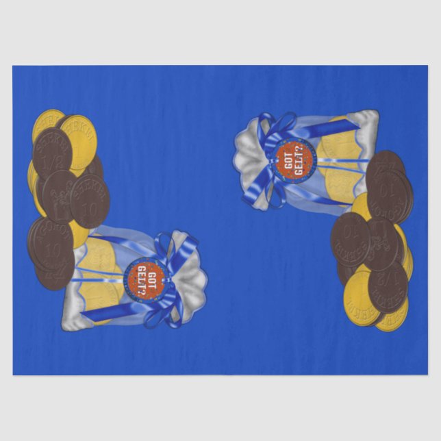 Got-Gelt-Chocolate-Coin-Grouping Tissue Paper (Front)
