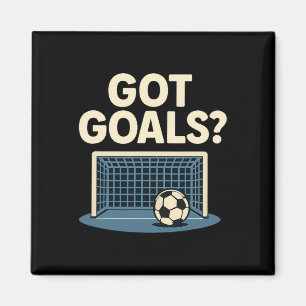 Got Goals Sports Fan Novelty Soccer Net Graphic Magnet