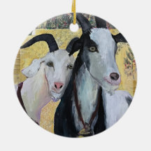 Got Goat #1: "Close To You" porcelain ornament