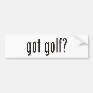 got golf? bumper sticker