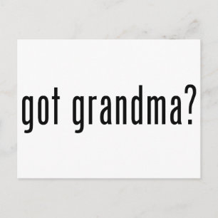 got grandma? postcard