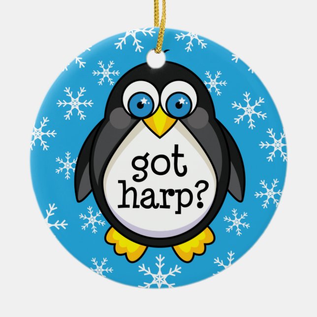 Got Harp (Funny) Ornament (Front)
