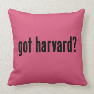 got harvard? cushion