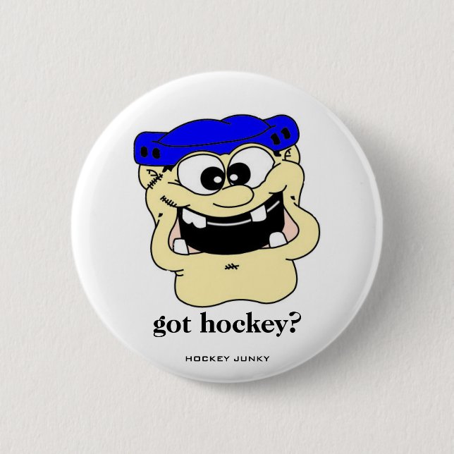 got hockey? 6 cm round badge (Front)