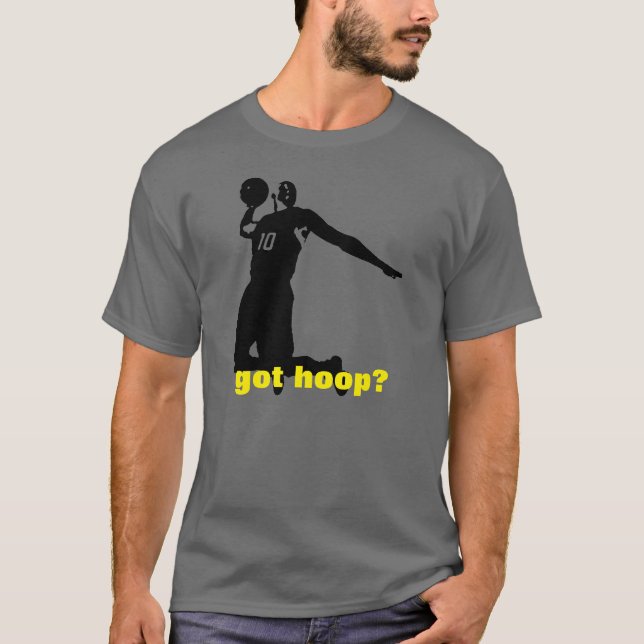 Got Hoop? Basketball Grey T-Shirt (Front)