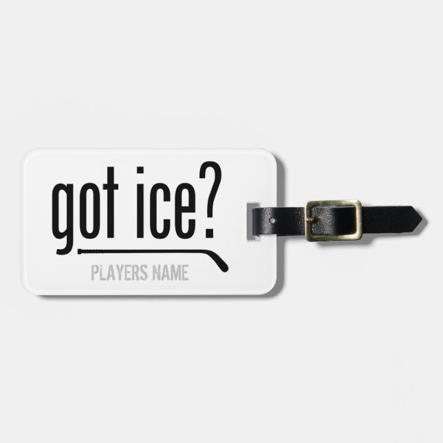 got ice? (hockey) luggage tag (Front Horizontal)